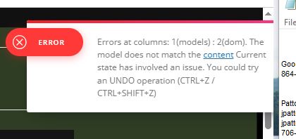 Error in composer locked out