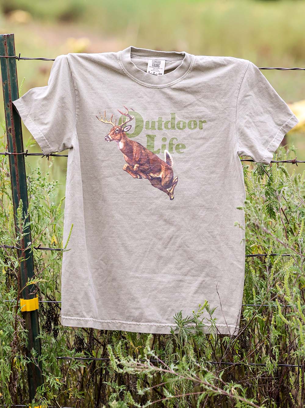 An outdoor life t-shirt with a deer on it