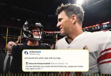 Giants Legend Eli Manning Uses Super Bowl Rings to Troll Fan Over Matt Ryan Comment